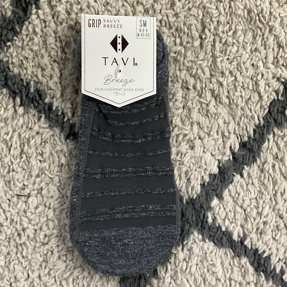 Pure Barre Gray Grip Lightweight Socks